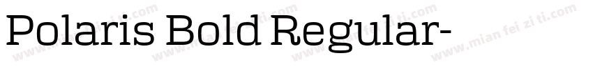 Polaris Bold Regular字体转换